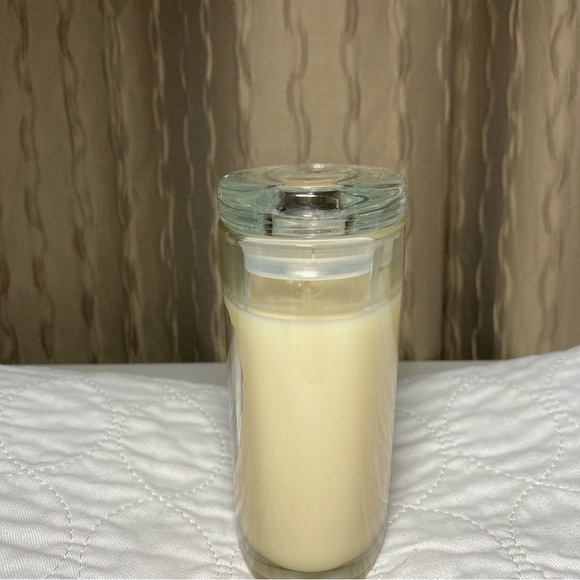 Colonial Candle Brand New 8 Oz Oval Glass Jar/Lid Ivory Classic Double (2) Wick - Picture 4 of 8